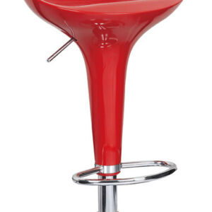 Barhocker - ABS Niedrige Rückenlehne, Verchromter Gaslift Und Basis, Höhenverstellbar.