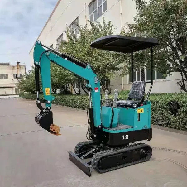 0.8ton 1ton1.2ton Minibagger neuer kleiner Bagger 1200 kg mit Gummikette - Görsel 3