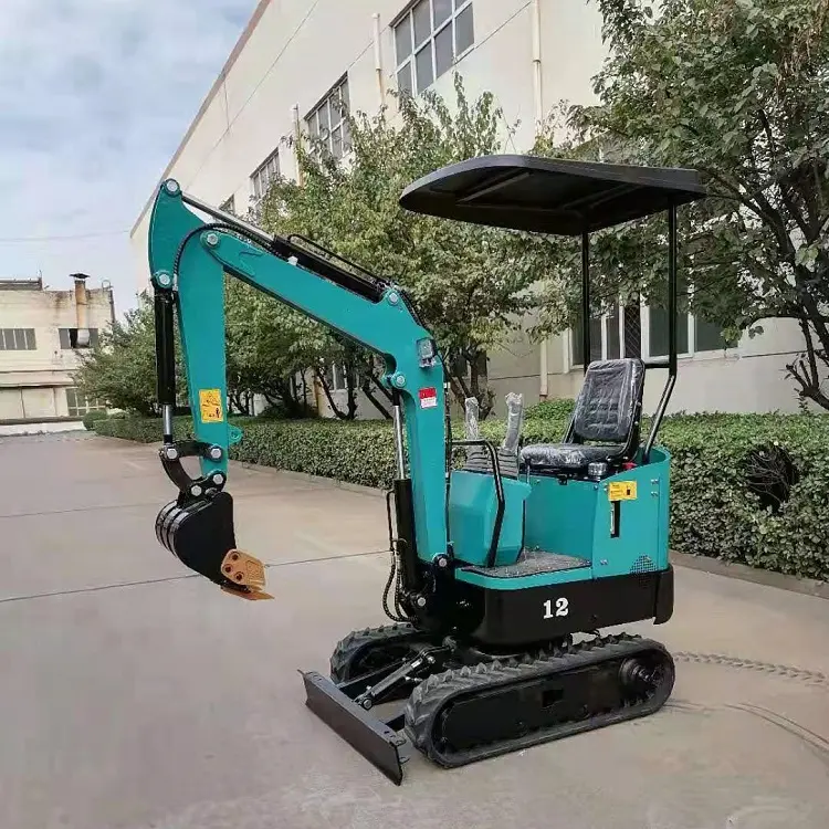 0.8ton 1ton1.2ton Minibagger neuer kleiner Bagger 1200 kg mit Gummikette - Görsel 3
