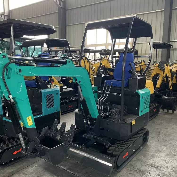 Hydraulischer Raupenbagger Home Landwirtschaftlicher Bauernhof Raupenbagger Minibagger 1.7t 1.8t - Görsel 2