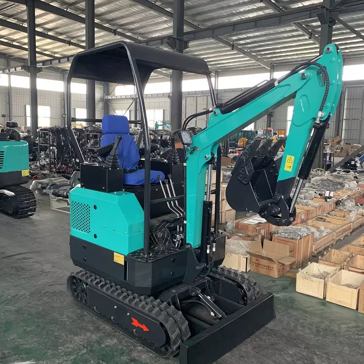 Hydraulischer Raupenbagger Home Landwirtschaftlicher Bauernhof Raupenbagger Minibagger 1.7t 1.8t - Görsel 3