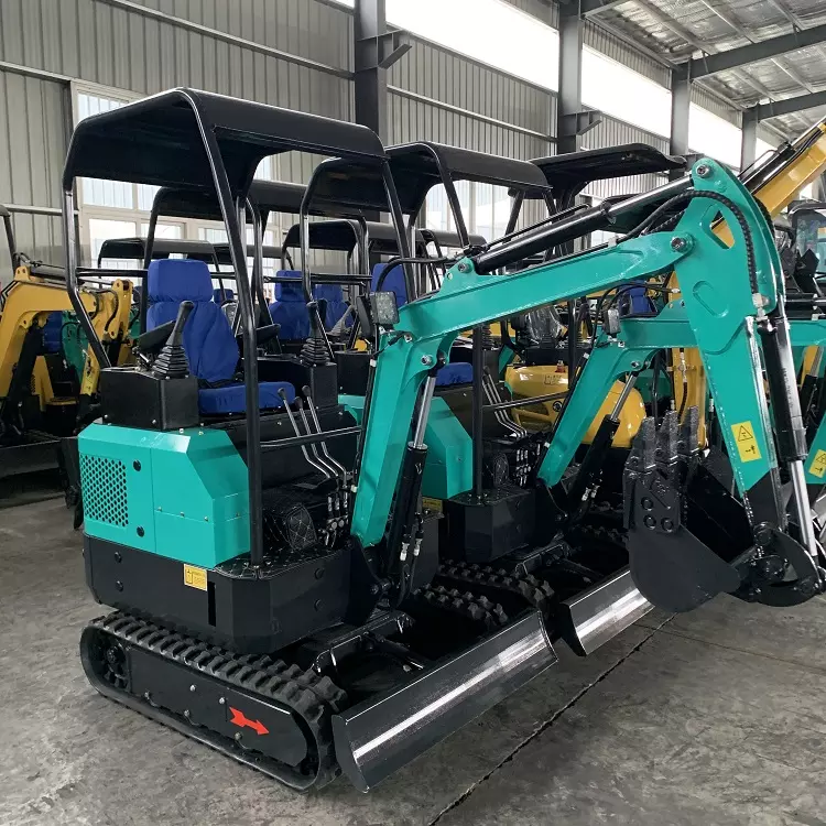 Hydraulischer Raupenbagger Home Landwirtschaftlicher Bauernhof Raupenbagger Minibagger 1.7t 1.8t - Görsel 4