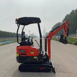 Hydraulischer Joystick-Betrieb Grabmaschine Kleiner Raupenbagger 1,8 Tonnen Minibagger - Görsel 2