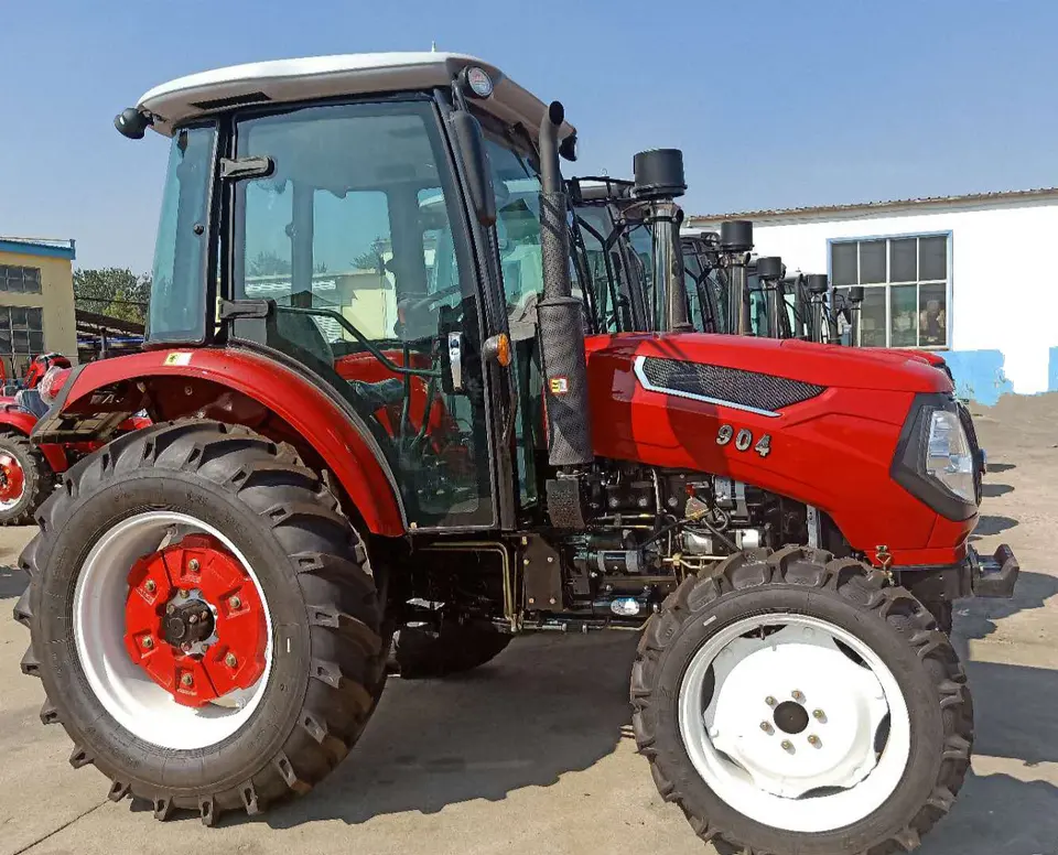 China Diesel Farm Traktor 4WD Traktor 70hp 80PS 90PS Traktor mit Frontlader - Görsel 6