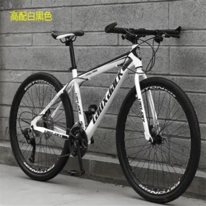 Günstige China 40mm Felge 21 Geschwindigkeit Mechanische Scheibenbremse Nicht faltbar Männer Frauen Weiß SchwarzMountainbike