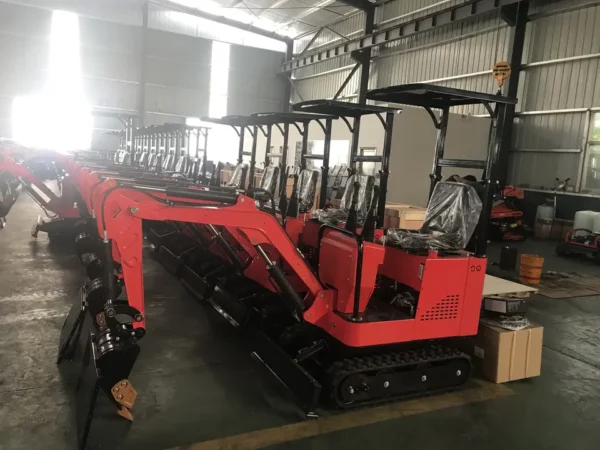 Minibagger 1 Tonne Crawler Mini Bagger - Görsel 6