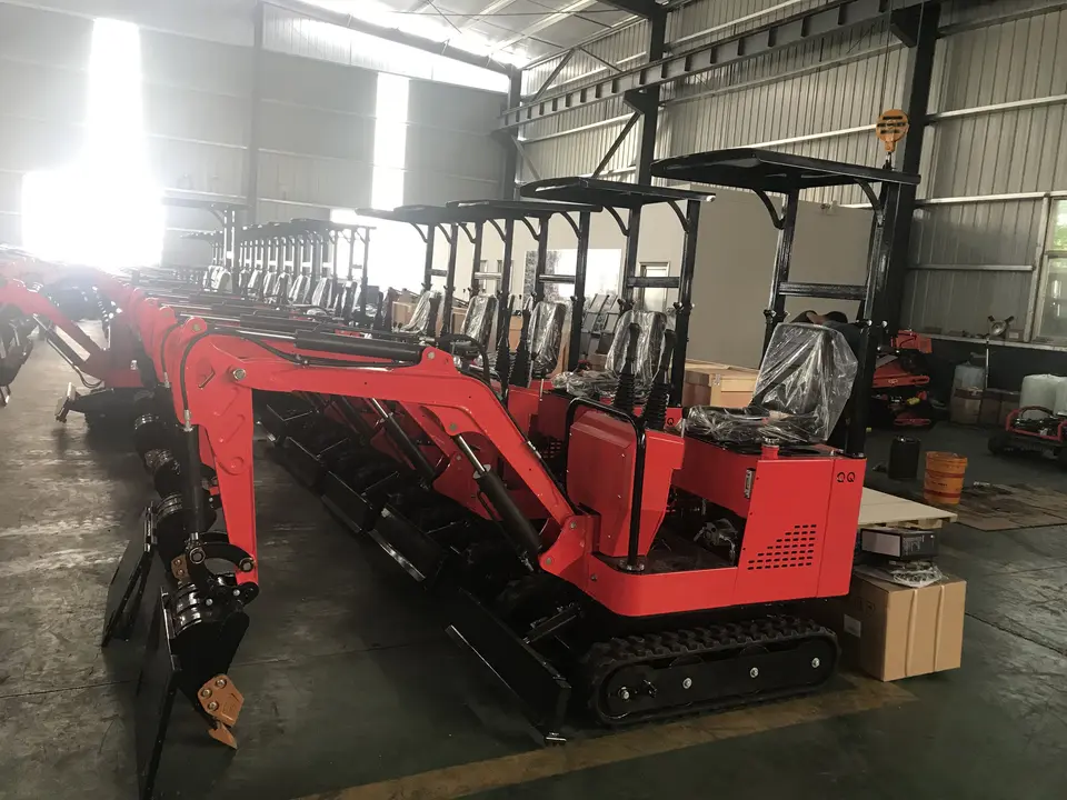 Minibagger 1 Tonne Crawler Mini Bagger - Görsel 6