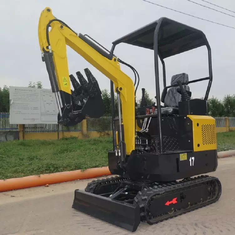 1.7ton 1.8ton hydraulischer Raupenbagger Home Landwirtschaftliche Farm Crawler Minibagger - Görsel 6