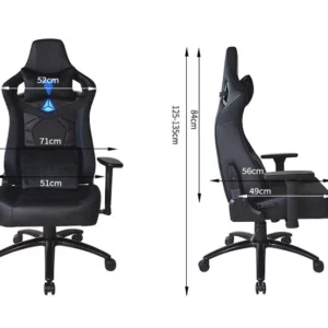 Formschaum Hoher Gaming-Stuhl Mit 3D-Armlehne Metallbasis Anpassung Markenlogo