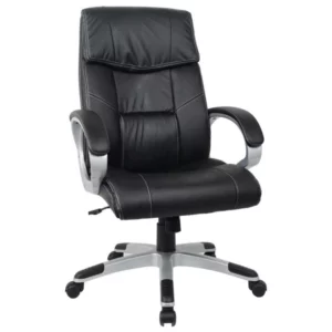 Ergonomischer Bürostuhl PU Executive Sitz Leder Einfaches Design Hoher Schreibtischstuhl