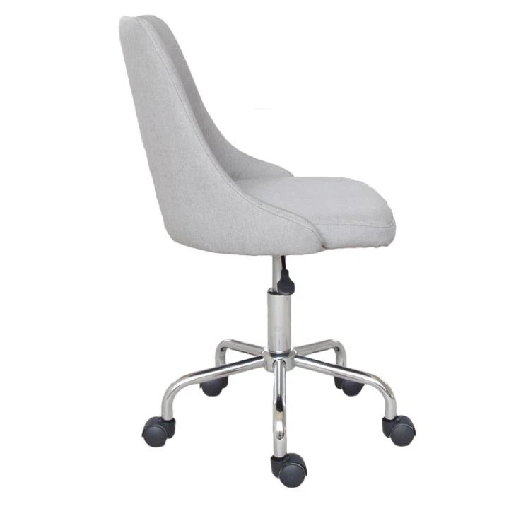 Executive Conference Office Besucherstuhl Shell Rücken Stoff Komfortable Drehbare Freizeitsalon Stuhl - Görsel 3