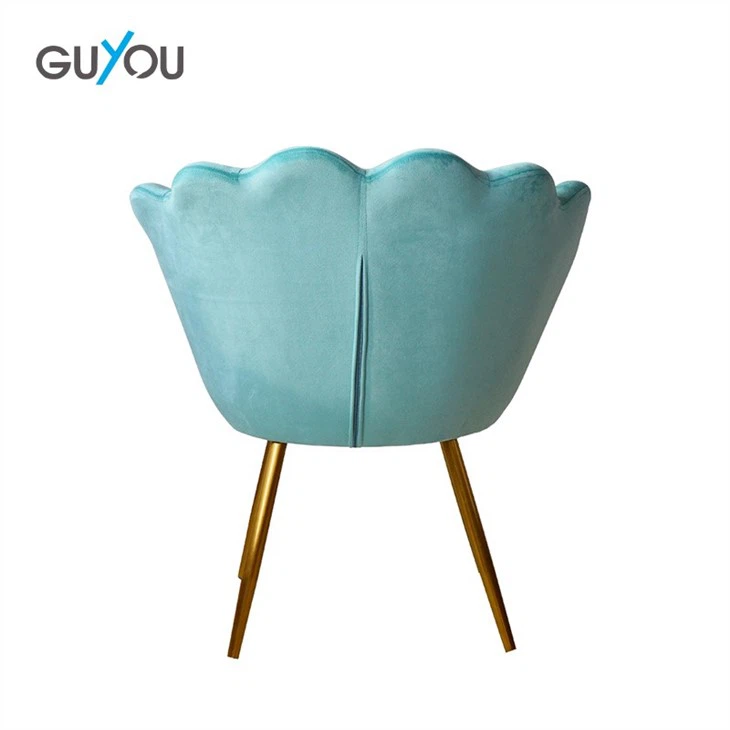 Wohnzimmer Gepolsterter Luxus Samt Pfau Rückenstuhl - Görsel 2