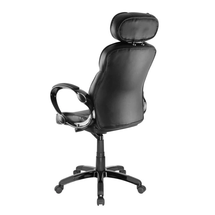 GUYOU PU Drehbarer Schwarzer Bürostuhl - Görsel 2