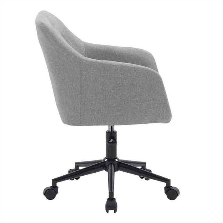 Home Office Samt Akzent Stuhl - Görsel 2