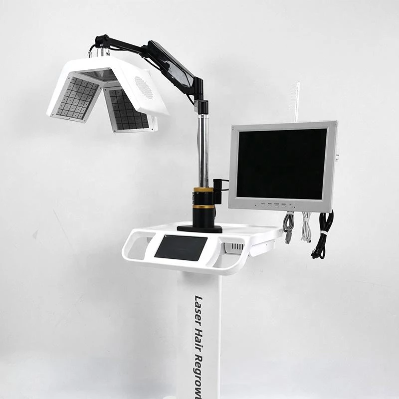 Diodenlaser 650nm Kopfhautbehandlung Haar Nachwachsen Lasermaschine - Görsel 2