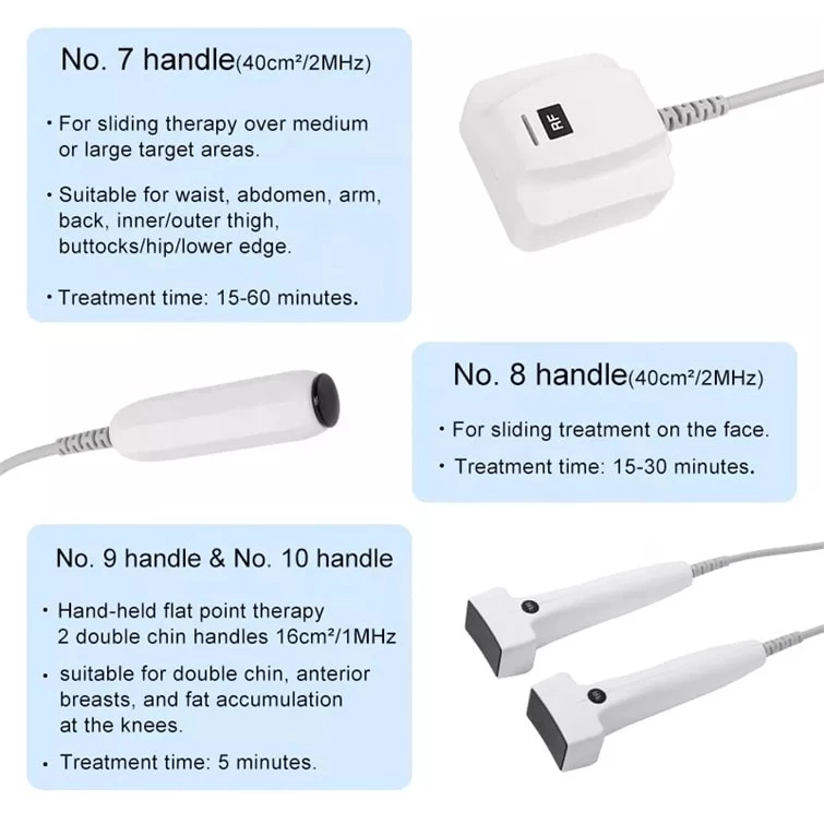 10pcs Behandlung Griffe für Ganzkörper Abnehmen Fett Entfernung Maschine - Görsel 4
