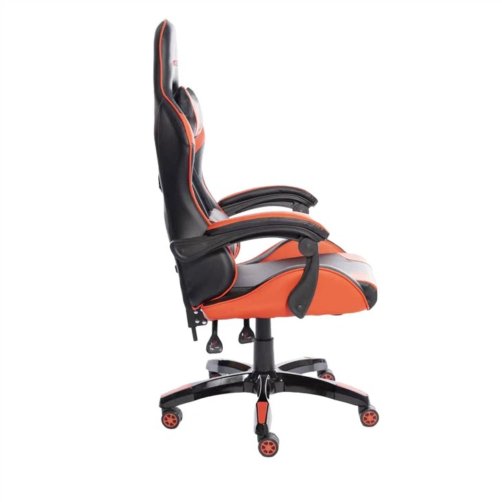 Hohe Rückenlehne Ergonomische Rennstil PU Leder Gamer Stuhl Liege Gaming Schreibtisch Stuhl - Görsel 3