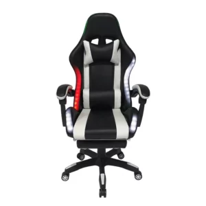 Hoher Rücken Basic Racing Style Gamer Stuhl Liege RGB Gaming Stuhl Mit Fußstütze