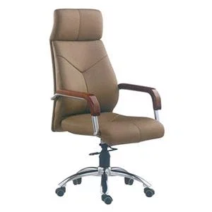 Neuer PU-Leder-Büro-Managerstuhl Mit Hoher Rückenlehne Und Armlehne Aus Massivholz