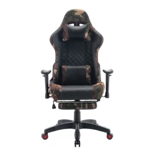 Büroarbeitsstuhl Hohe Rückenlehne Rennstil PC Computer Stuhl Ergonomischer E-Sports Gamer Stuhl Mit Fußstütze