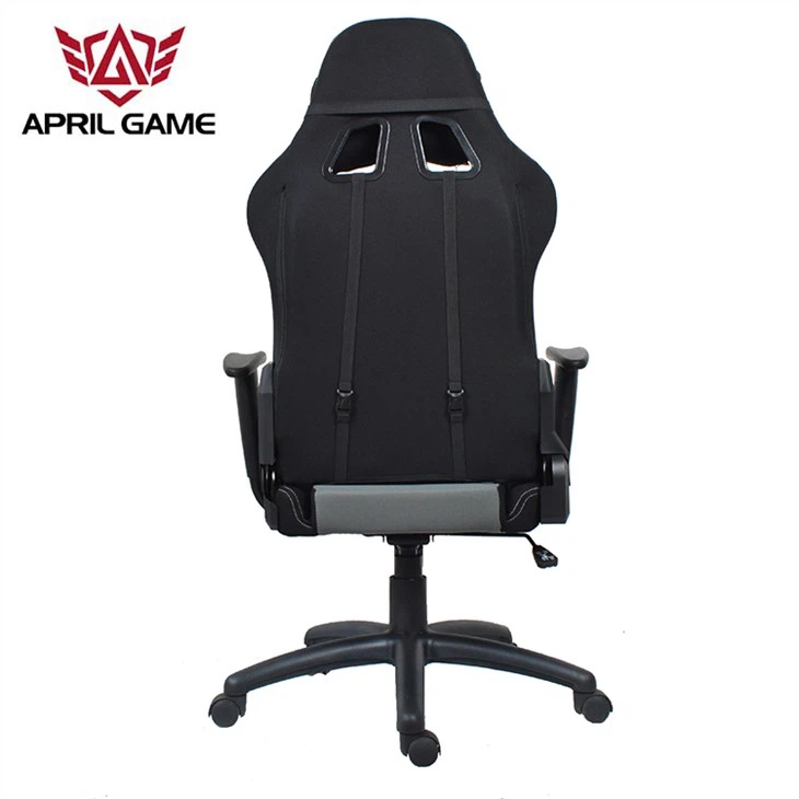 Leder Und Stoff Professionelle PC Gaming Stuhl Autositz Computer Bürostuhl Mit Nackenkissen Und Lendenkssen - Görsel 4