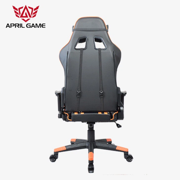 Beliebte PU Leder Rennwagen Stuhl Gaming Computer Ergonomische Bürostuhl Nackenkissen Und Hüftkissen - Görsel 3