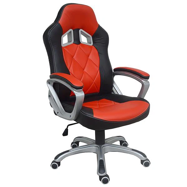 Office Race Chair Racing Seat Leather Office Computer Home Work Sport Chair Lift Swivel PU