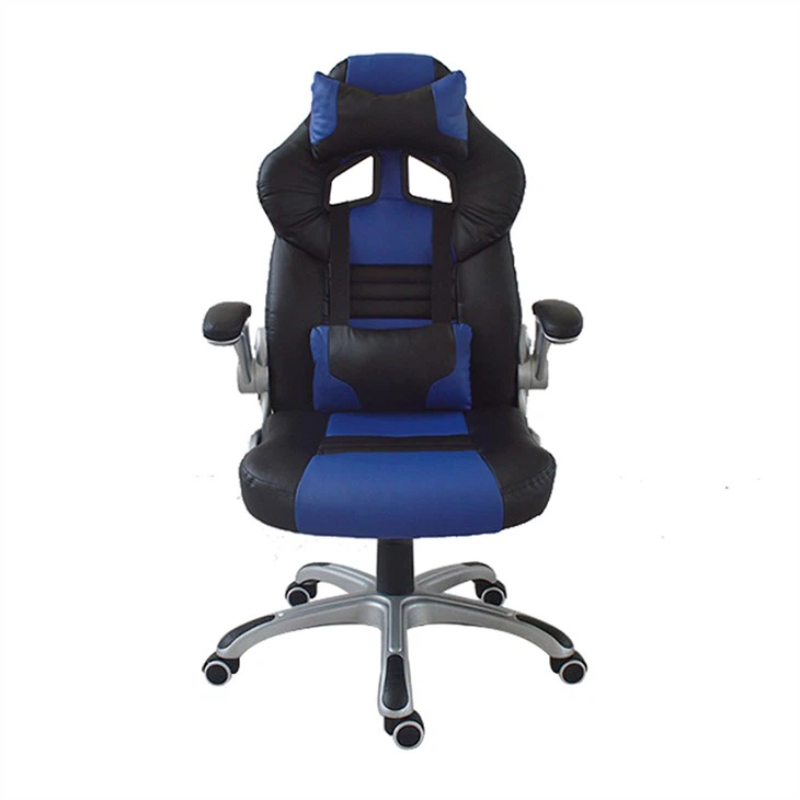 Black And Blue Computer Gaming Chair - Görsel 3