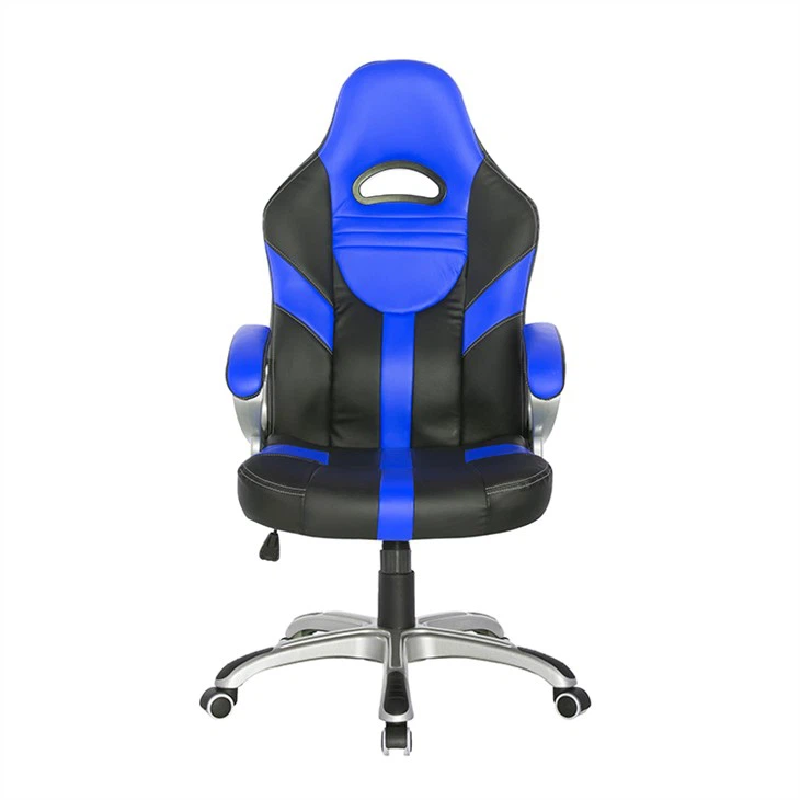 Black And Blue Car Seat Style Office Chair - Görsel 2