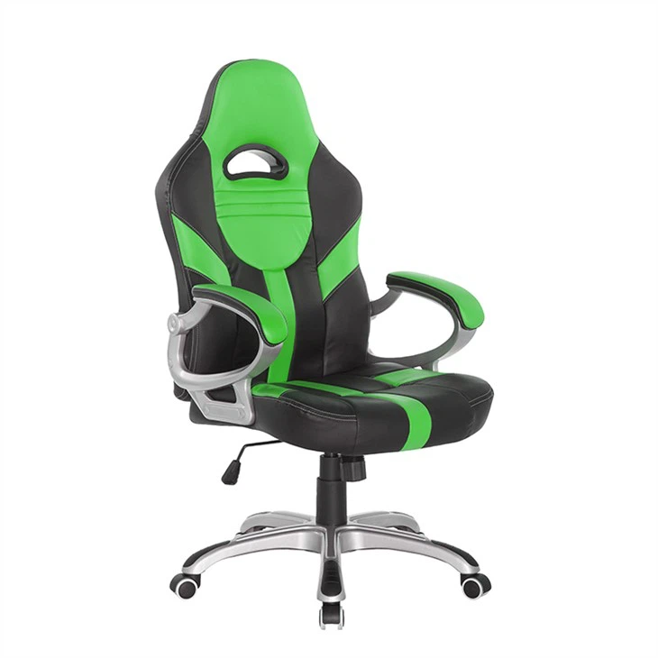 Black And Blue Car Seat Style Office Chair - Görsel 3