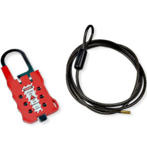 Mehrzweck-Kabelverriegelung mit 4,8 mm * 1.8M PVC-beschichtetem Stahlkabel