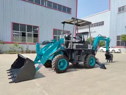 Hot verkaufen Erdbewegungsmaschinen Multifunktionale eine Maschine für zwei Zwecke Radbagger Lader Lieferant Preis - Görsel 2
