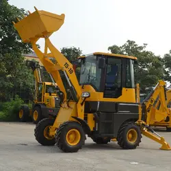 WZ15-10 Landwirtschaftlicher Radantrieb Traktor Compact Bucket Tree Mover 5Ton Anbau Mini Bagger Lader - Görsel 2