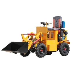 Erdbewegungsmaschine Kleiner Radlader Diesel / Elektro Mini Kleiner Baggerlader für Bauarbeiten