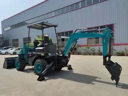 TH10-50 Mini-Baggerlader Hydraulischer 4x4 Lader Bagger 3 Tonnen Baggerlader Multifunktion - Görsel 2