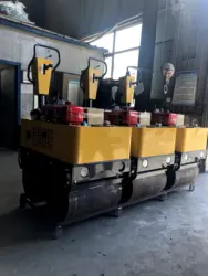 Hochwertige Hand Mini Road Roller Verdichter Hand Road Roller Walking Typ hydraulische Straßenwalze zum Verkauf - Görsel 3