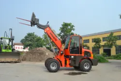 Teleskopierbare Mini-Radlader Teleskoplader Frontlader mit kleinem Teleskoparmausleger - Görsel 3