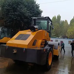 Hochwertige 10 Tonnen THD10T Straßenwalze günstiger Preis / Vibrationsverdichter / Vibrationswalze glatte Trommelwalze - Görsel 3