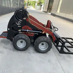 Minibagger Lader TH380 Mini Kompaktlader Minilader mit 4 in 1 Schaufel - Görsel 3