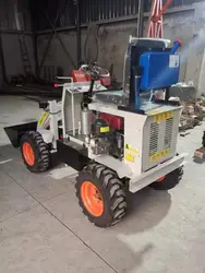 Fabrik 4WD Allradantrieb Mini Front End Backbagger Gabelstapler Schaufel Gabelstapler Traktor Batterie Dieselmotor - Görsel 3