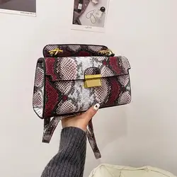 Neue Designer-Art-Damen-Luxushandtaschen-Weinlese-Schlangenhaut-Beutel-kundenspezifische Leder-Schulter-Handtasche-Hochzeits-Handtaschen - Görsel 2