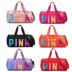 Carteras Tas 2023 Trends Große, luxuriöse, wasserdichte Designer-Gepäck- und Fitnessstudio-Rosa-Sportreise-Weekender-Tasche Duffle-Taschen - Görsel 4