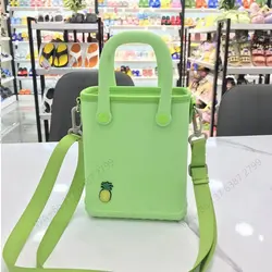 2022 Neue Mode Kleine Silikonkautschuk Wasserdichte Tasche Sommer Handtasche Mädchen Eva Schaum Strand Tragetasche - Görsel 3