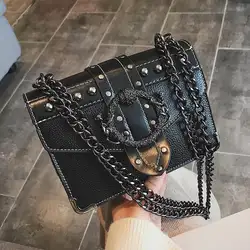 Neue Art und Weise modische elegante berühmte Marken-Hardware-Qualitäts-Retro- Art Crossbody-Quadrat-Entwerfer-Frauen-Umhängetaschen-Geldbörsen - Görsel 2