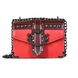 Neue Art und Weise modische elegante berühmte Marken-Hardware-Qualitäts-Retro- Art Crossbody-Quadrat-Entwerfer-Frauen-Umhängetaschen-Geldbörsen