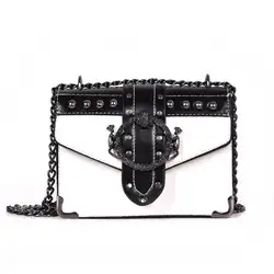 Neue Art und Weise modische elegante berühmte Marken-Hardware-Qualitäts-Retro- Art Crossbody-Quadrat-Entwerfer-Frauen-Umhängetaschen-Geldbörsen - Görsel 4