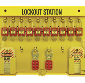 Safety Advanced 14 Vorhängeschloss-Clips Lock-out-Tagout-Station mit staubdichter, transparenter Abdeckung